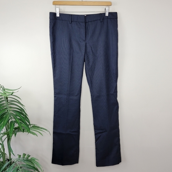 Nili Lotan | Wool Pinstripe Trouser Dress Pants Size 6 - Picture 1 of 4